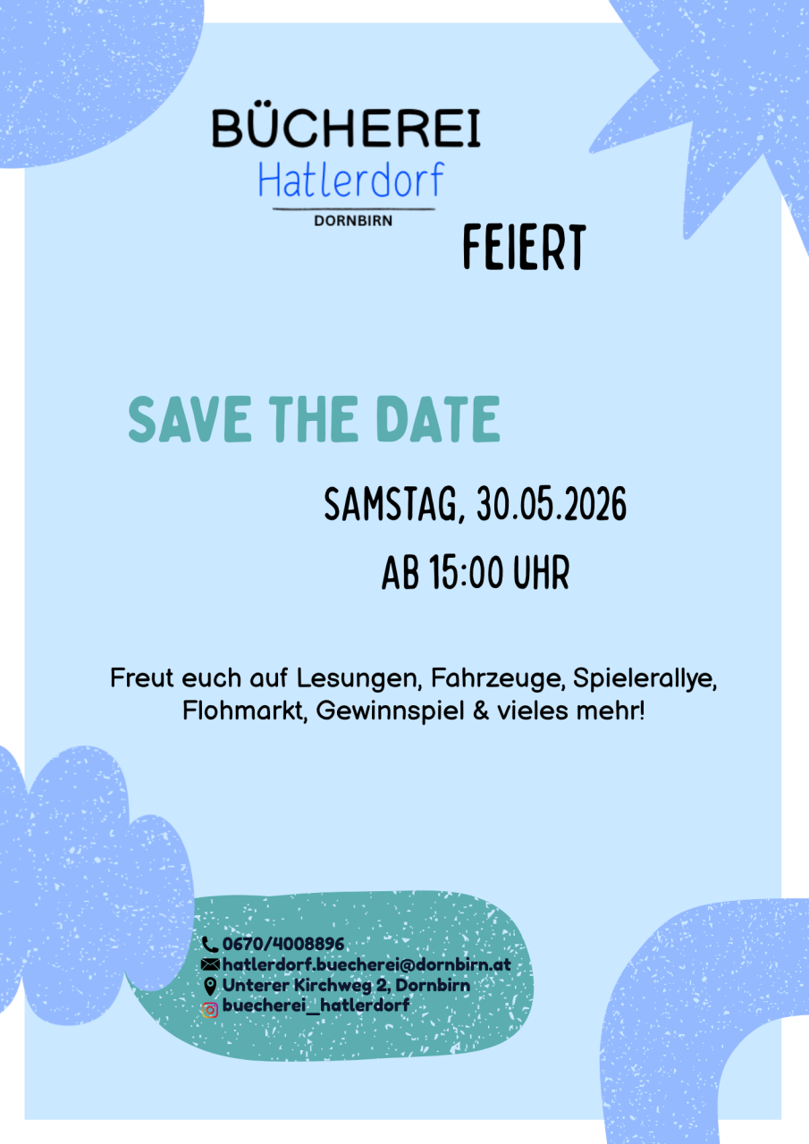 Bücherei Hatlerdorf feiert Flyer